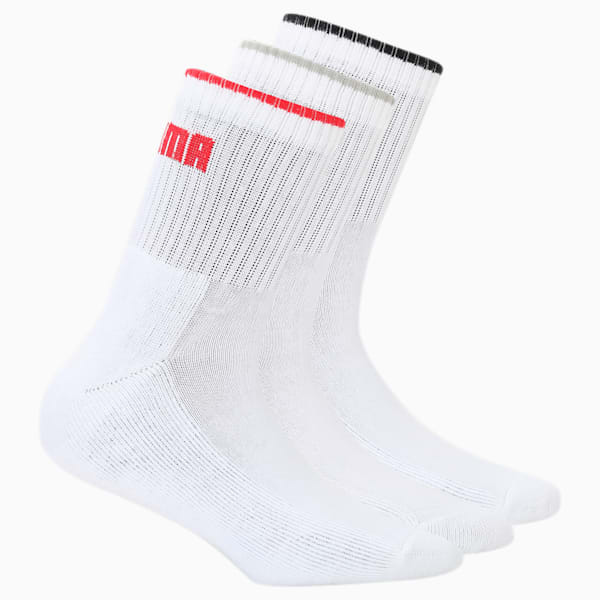 PUMA Sport Unisex Socks Pack of 3, White/ White/ White, extralarge-IND